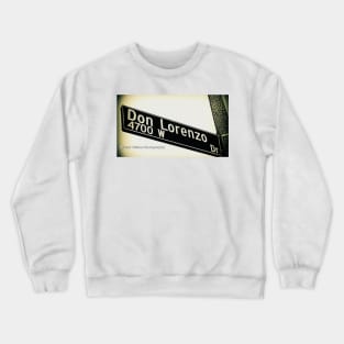 Don Lorenzo Drive, Los Angeles, California by Mistah Wilson Crewneck Sweatshirt